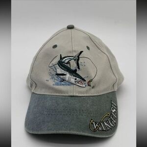 Just Hook Em King Fish Hat Fisherman Dad Hat Outdoors Nature Fishing Adjustable